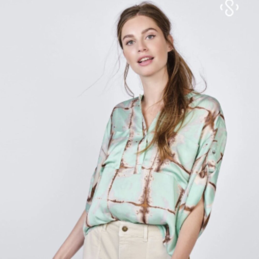 Summum Woman Amsterdam Tie Dye Top Viscose Size US XS 2 EUR 34